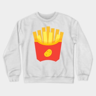 French Fries Pattern Crewneck Sweatshirt